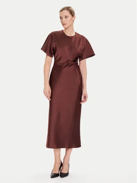 Rinascimento Cocktail obleka rjava