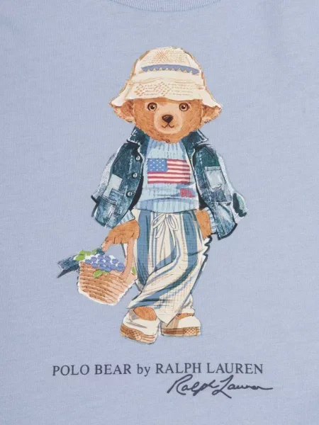 Koszulka polo dziecięca Polo Ralph Lauren niebieska