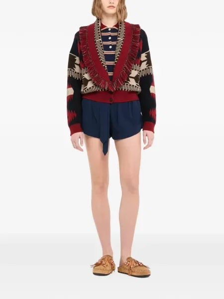 Cardigan Alanui din jacard gri