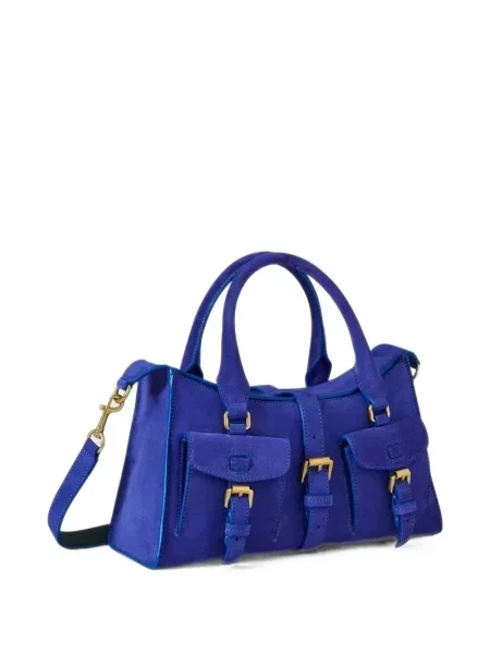 Τσάντα shopper Mulberry σουέτ μπλε