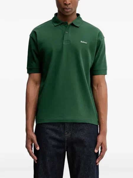 Tricou polo Barbour verde