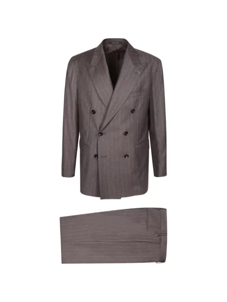 Costum Tagliatore cu două rânduri de nasturi gri