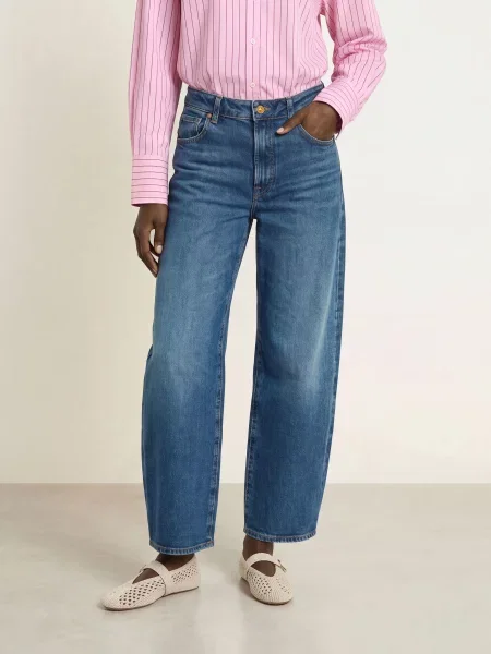 7 For All Mankind Barrel Džíny Bonnie Curvilinear solarstorm