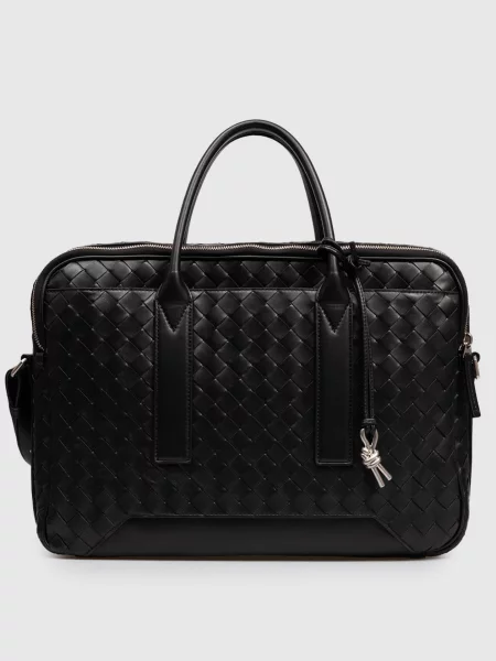 Кожаная сумка Bottega Veneta черная