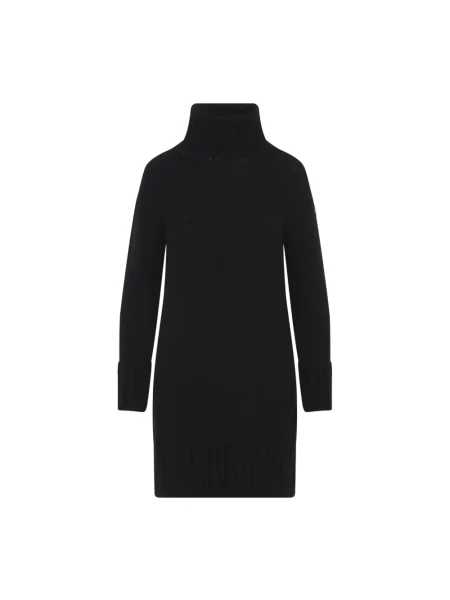 Sukienka midi Moncler z logo czarna