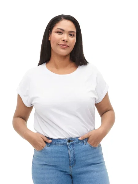 Zizzi Tricou Katja' alb