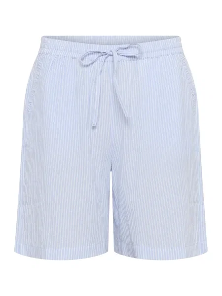 Cream Pantaloni Katinka albastru deschis alb