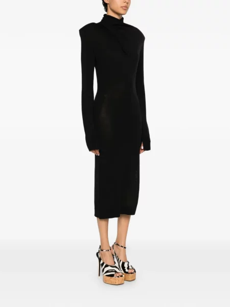 Rochie The Attico de lână negru
