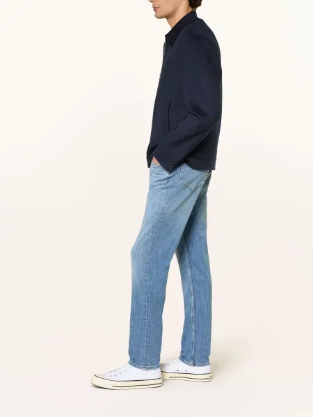 7 For All Mankind Dżinsy Slimmy Tapered Skinny Fit blau niebieskie