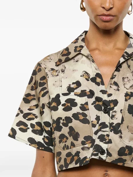 Cămașă Laneus cu imagine cu model leopard