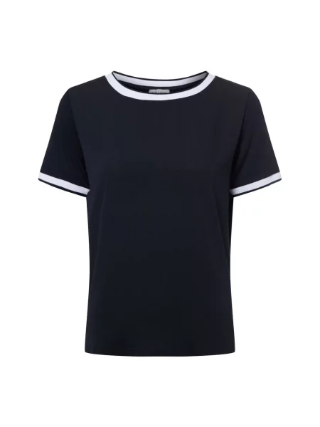 T-shirt o kroju regular fit z mieszanki More & More granatowa