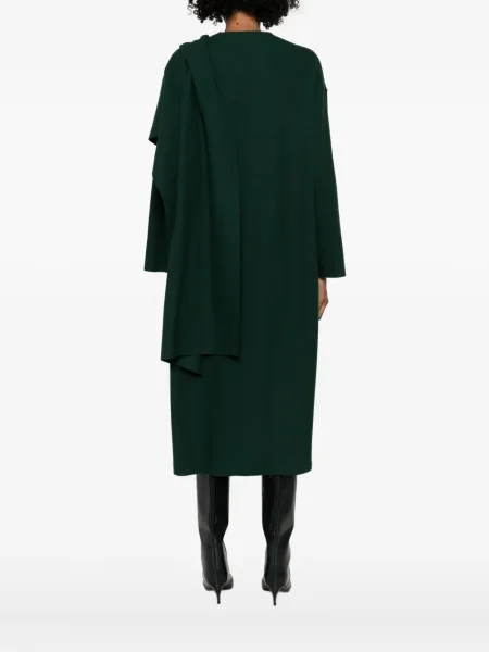 Palton Niu' drapat verde