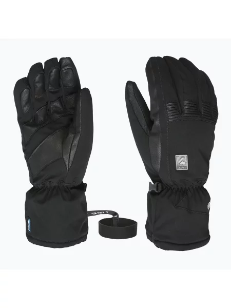 Mănuși de schi pentru bărbați Level I -Super Radiator Over Gore-Tex black negru