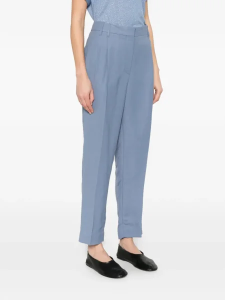 Pantaloni Brunello Cucinelli plisate albastru