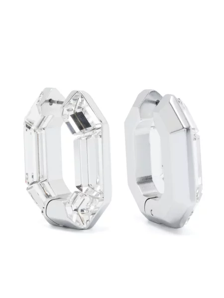 Cercei Swarovski argintiu