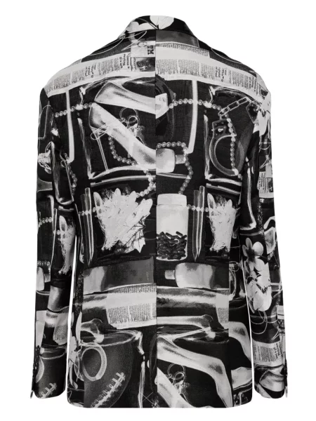 Marynarka Off-white z nadrukiem biała