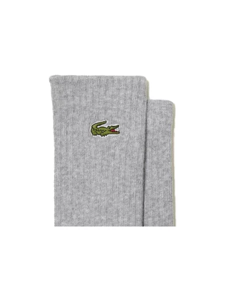 Pletene čarape Lacoste s vezom bijela