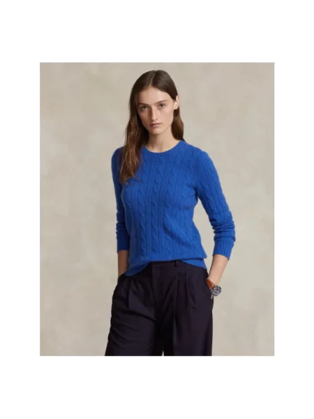 Sweter Polo Ralph Lauren z kaszmiru niebieski