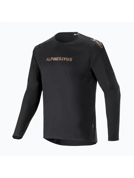 Ciclism tricou cu mânecă lungă Alpinestars negru