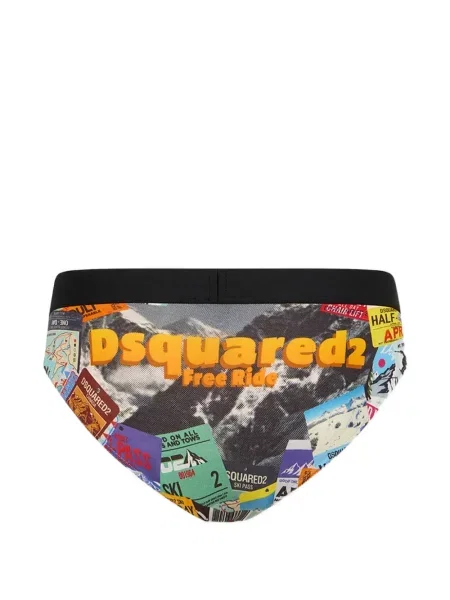 Chiloți Dsquared2 cu imagine negru