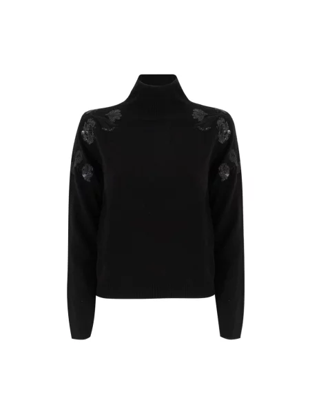 Golf golf Ermanno Scervino z długim rękawem czarny