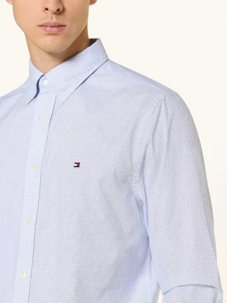 Tommy Hilfiger Koszula Regular Fit blau biała
