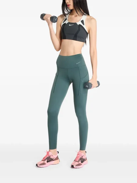 Top sport Nike din fleece plisat fără mâneci alb