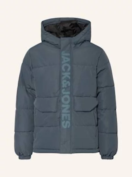 Jack&Jones Prošívaná Bunda petrolejová modrá