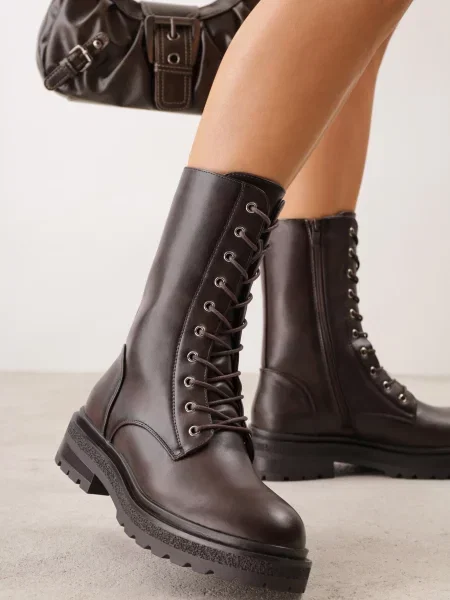 Botine Gizelle maro