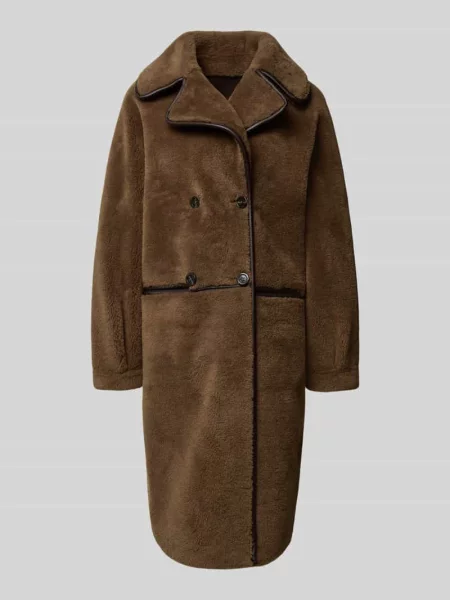 Płaszcz z futerka z kołnierzem z połami model ‘TILDA’ Oakwood