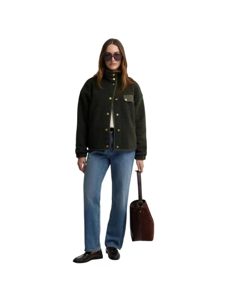 Geacă Barbour din fleece verde