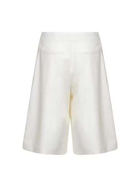Długie szorty Jacquemus wełniane białe
