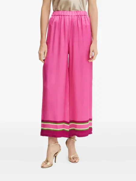 Pantaloni Luisa Spagnoli cu dungi roz