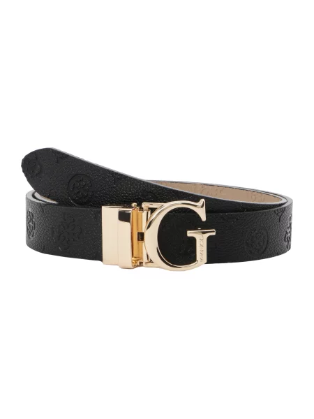 GUESS Curea JAMES bej negru