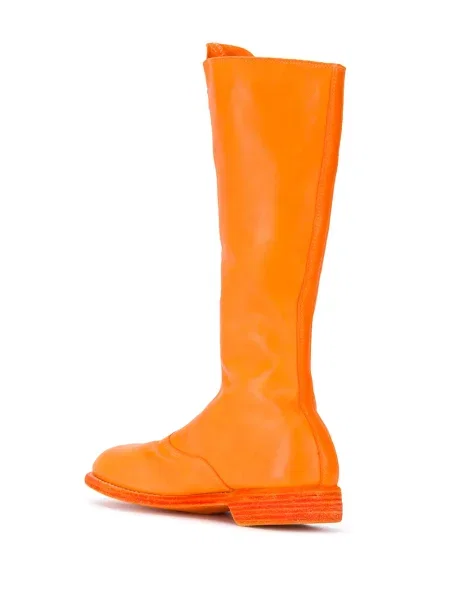 Кожени ботуши Guidi оранжево