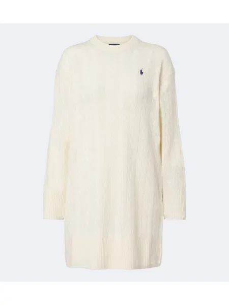 Rochie Polo Ralph Lauren de lână alb