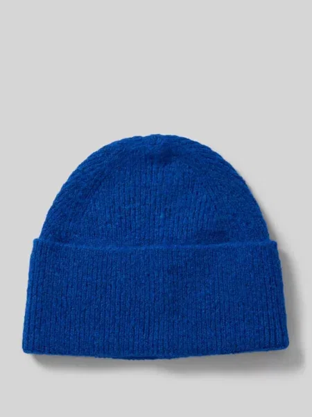 Czapka beanie z szerokim rondem Jake*s Casual niebieska