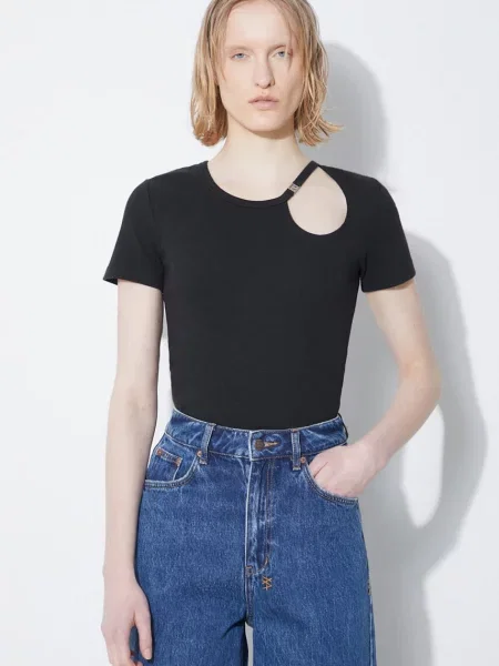 KSUBI t-shirt Arise Cut Out Ss Tee Black czarny