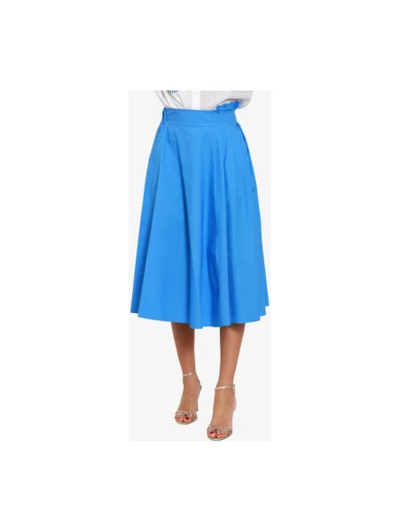 Spódnica midi Msgm niebieska
