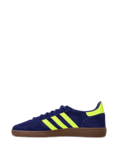 Велурени маратонки Adidas Originals на райета синьо