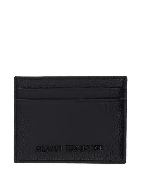 Portofel Armani Exchange cu autograf negru