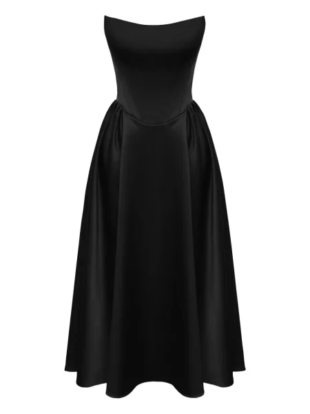 Rochie midi Post Meridiem până la genunchi de costum negru