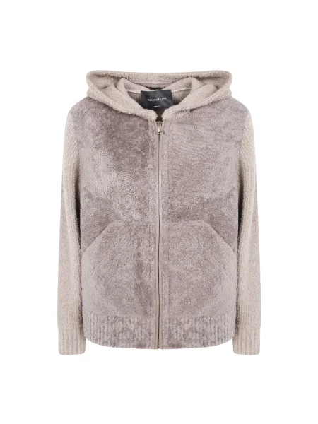 Bluza z kapturem Fabiana Filippi z kapturem beżowa