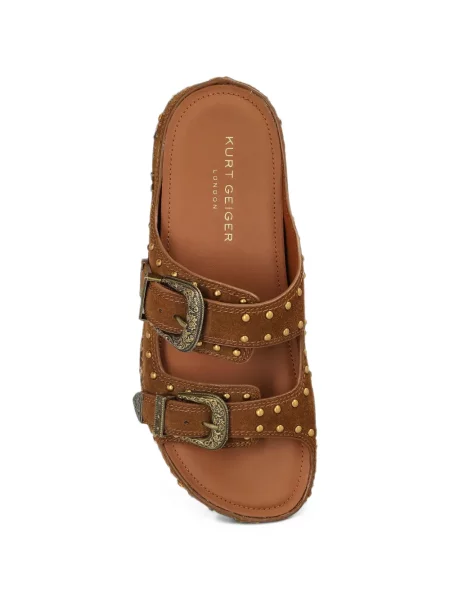 Sandale Kurt Geiger London s platformom sa kopčom smeđa