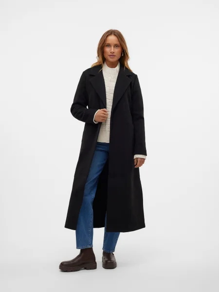 VERO MODA Palton de primăvară-toamnă VMFORTUNEAYA' negru