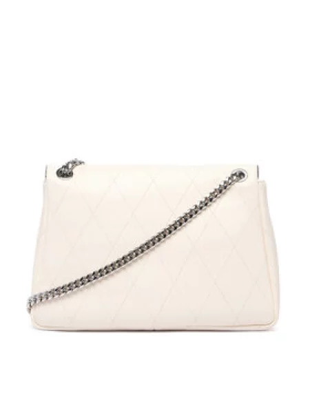 Kabelka Tory Burch Charlie Quilted Shoulder Bag béžová