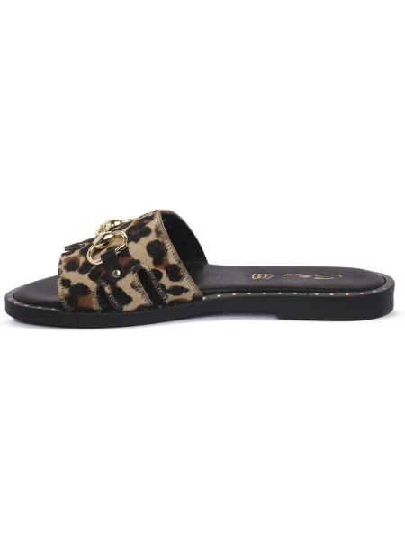 Pantofi S.piero cu model leopard negru