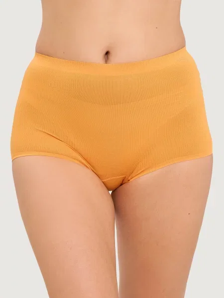 Трусики шортики с высокой посадкой помаранчеві