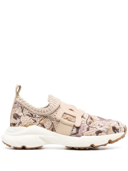 Sneakerși Tod's cu model floral slip-on