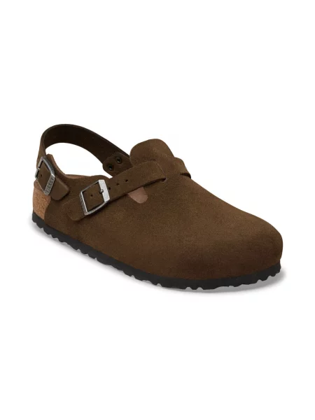 Semišové sandále Birkenstock hnedá